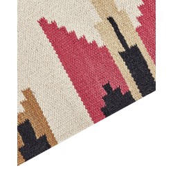 Dywan bawełniany kilim 200 x 300 cm wielokolorowy GARNI