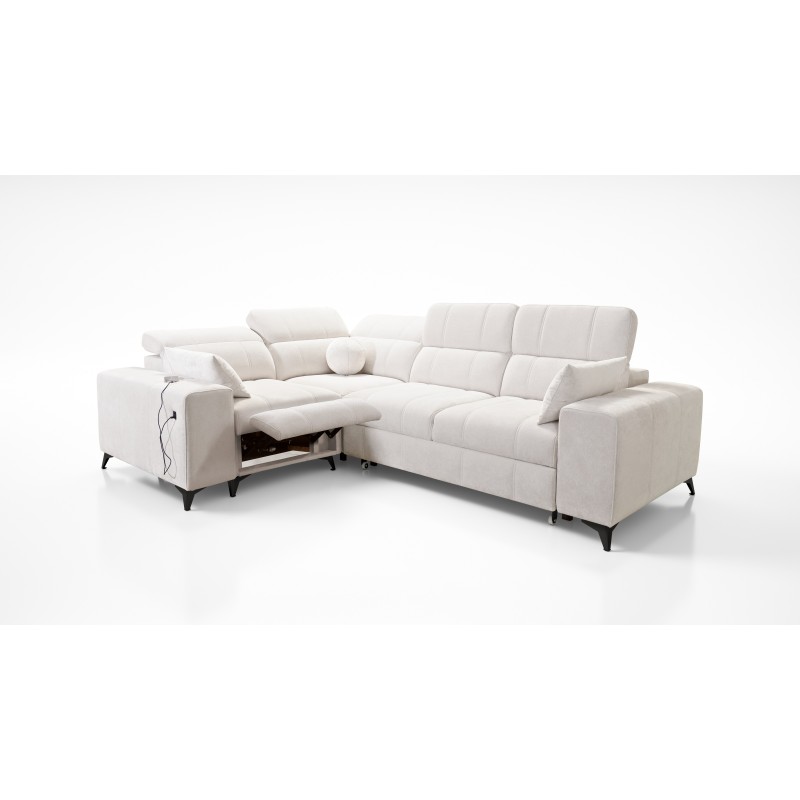 Ecksofa Ballagio II Mix mit Schlaffunktion und Relaxfunktion | Beste Qualität Flechtwerk, Spring 1108