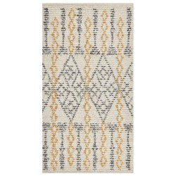 Dywan bawełniany 80 x 150 cm beżowo-żółty KADAPA