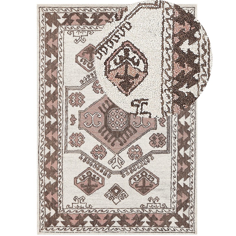 Dywan wełniany 160 x 230 cm wielokolorowy TOMARZA