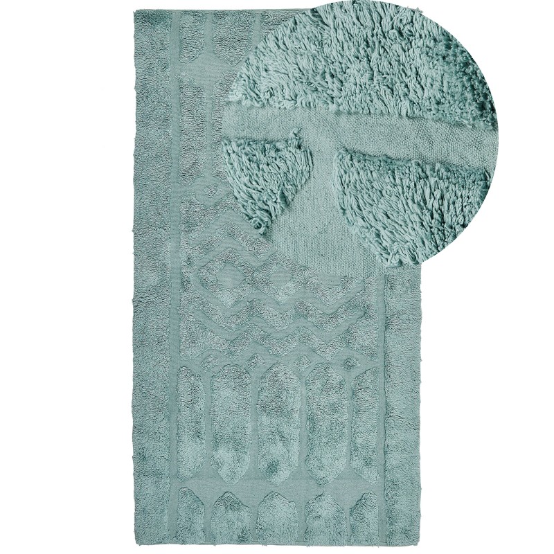 Dywan bawełniany 80 x 150 cm miętowy SIRNAK