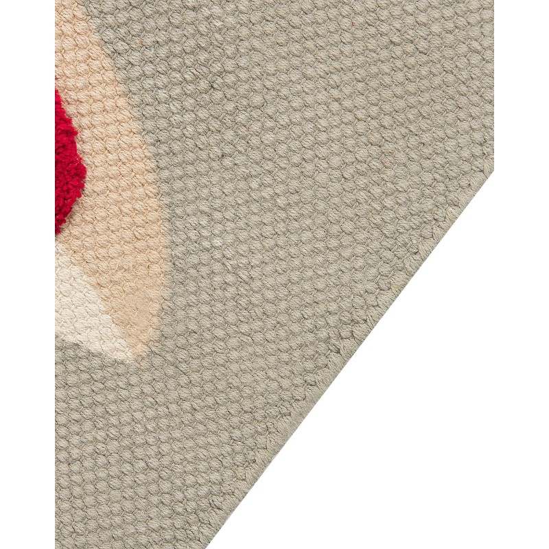 Dywan dziecięcy bawełniany motyw żyrafy 80 x 150 cm wielokolorowy SAKUBO