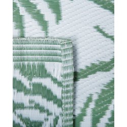 Dywan na zewnątrz 90 x 150 cm ciemnozielony KOTA