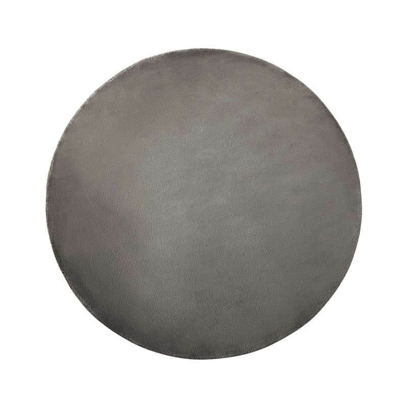 Dywan okrągły z wiskozy ⌀ 140 cm ciemnoszary GESI II