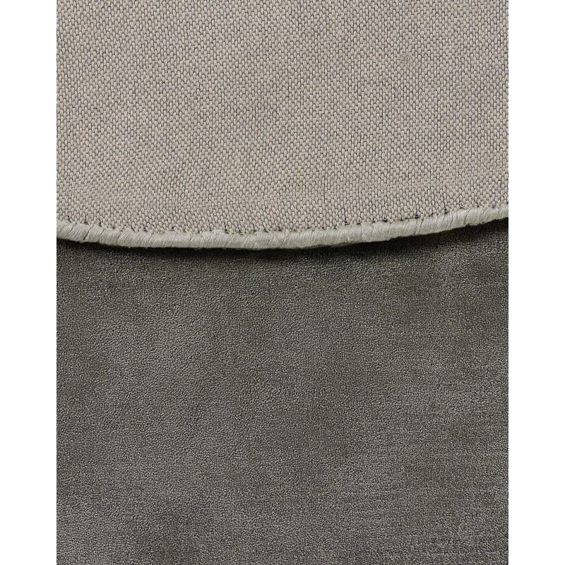 Dywan okrągły z wiskozy ⌀ 140 cm ciemnoszary GESI II
