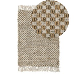 Dywan z juty 50 x 80 cm beżowy ZERDALI