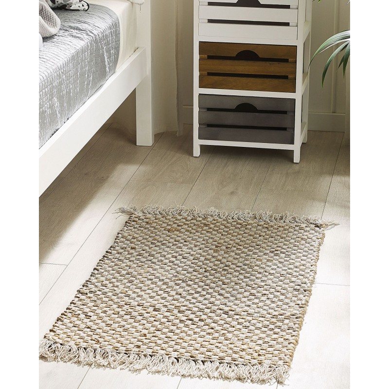 Dywan z juty 50 x 80 cm beżowy ZERDALI