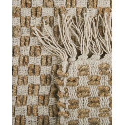 Dywan z juty 50 x 80 cm beżowy ZERDALI