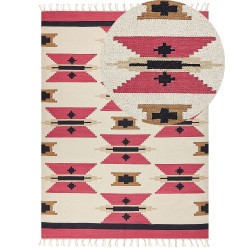 Dywan bawełniany kilim 160 x 230 cm wielokolorowy GARNI