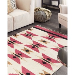 Dywan bawełniany kilim 160 x 230 cm wielokolorowy GARNI