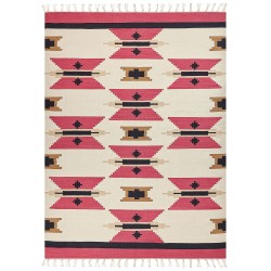 Dywan bawełniany kilim 160 x 230 cm wielokolorowy GARNI