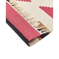 Dywan bawełniany kilim 160 x 230 cm wielokolorowy GARNI