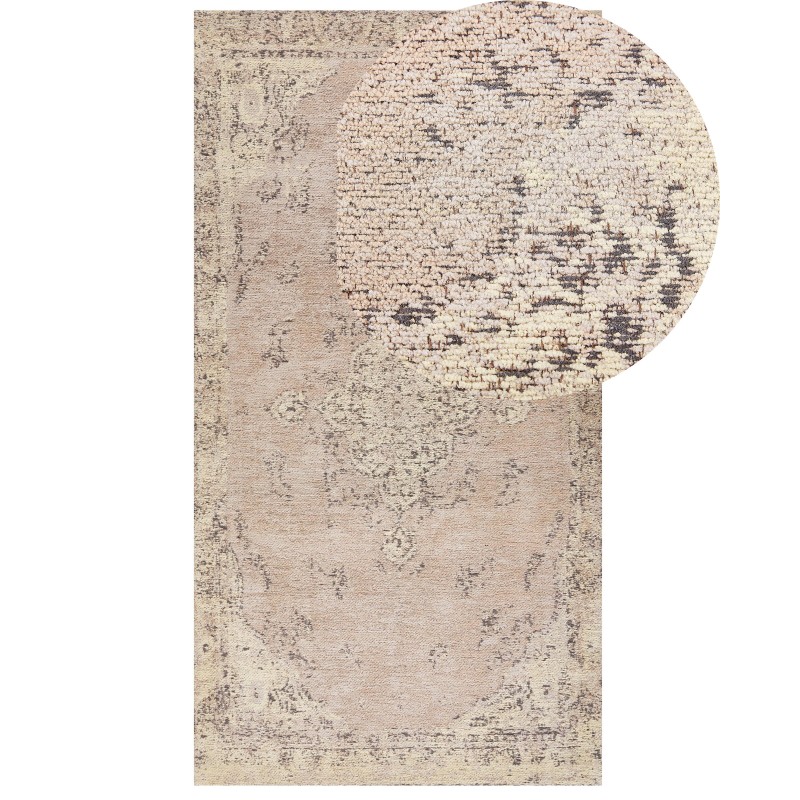 Dywan bawełniany 80 x 150 cm beżowy MATARIM
