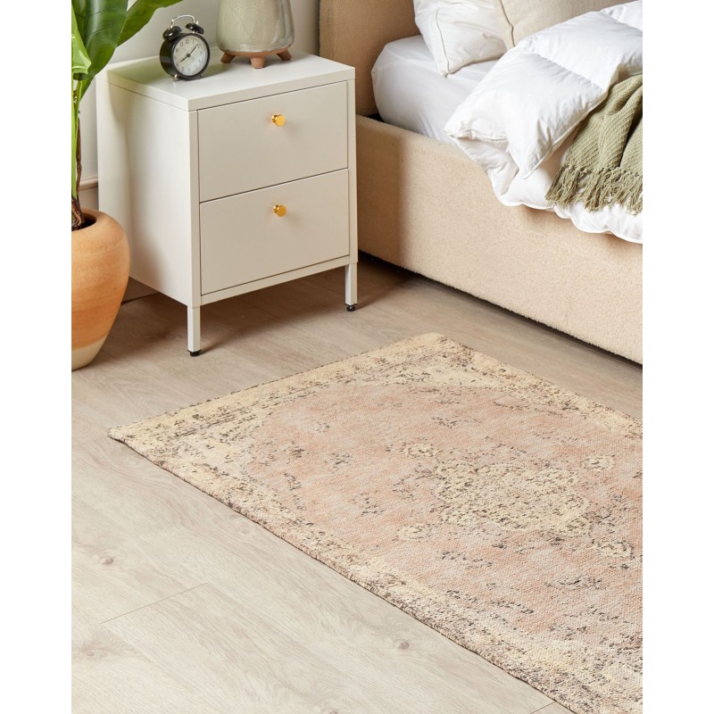 Dywan bawełniany 80 x 150 cm beżowy MATARIM