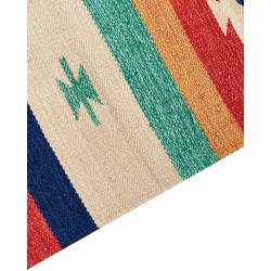 Dywan bawełniany kilim 80 x 300 cm wielokolorowy MARGARA