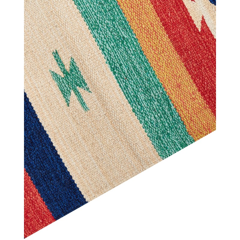 Dywan bawełniany kilim 80 x 300 cm wielokolorowy MARGARA