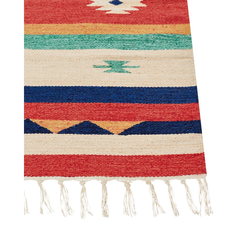 Dywan bawełniany kilim 80 x 300 cm wielokolorowy MARGARA