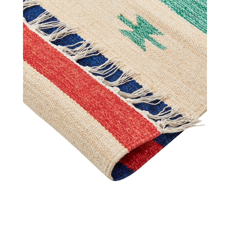 Dywan bawełniany kilim 80 x 300 cm wielokolorowy MARGARA