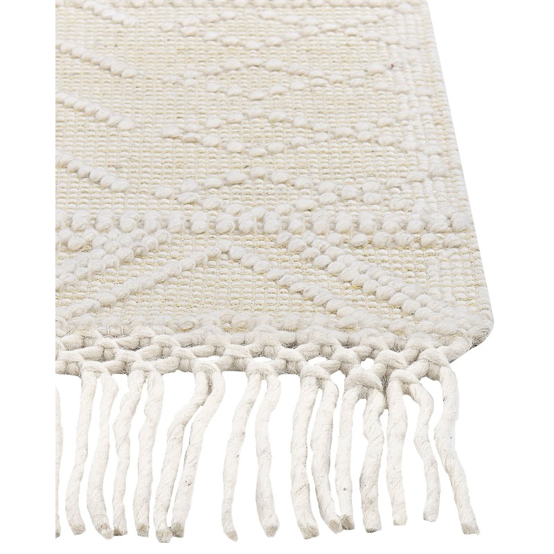 Dywan wełniany 160 x 230 cm beżowy MAVIKENT