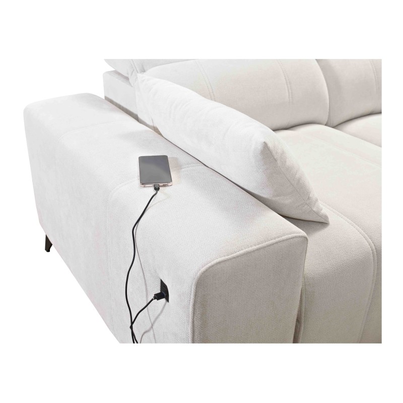 Sofá esquinero Ballagio II Mix con función de cama y relax | Mejor calidad Tejido, Spring 1102