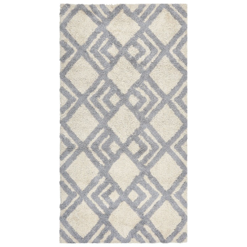 Dywan bawełniany 80 x 150 cm beżowo-szary NEVSEHIR