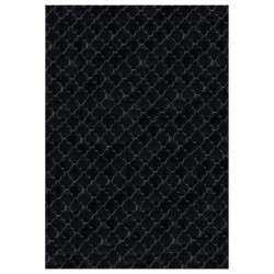 Dywan sztuczne futro królika 160 x 230 cm czarny GHARO