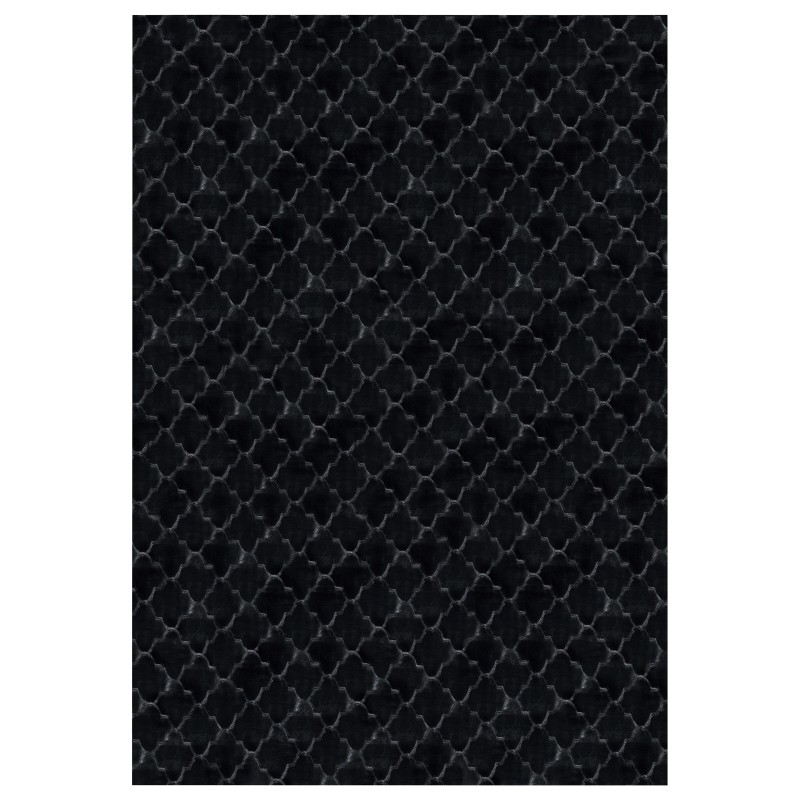 Dywan sztuczne futro królika 160 x 230 cm czarny GHARO