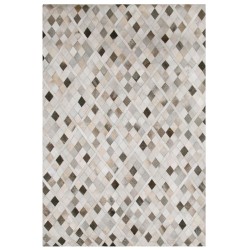 Dywan patchwork skórzany 160 x 230 cm wielokolorowy HIRKA