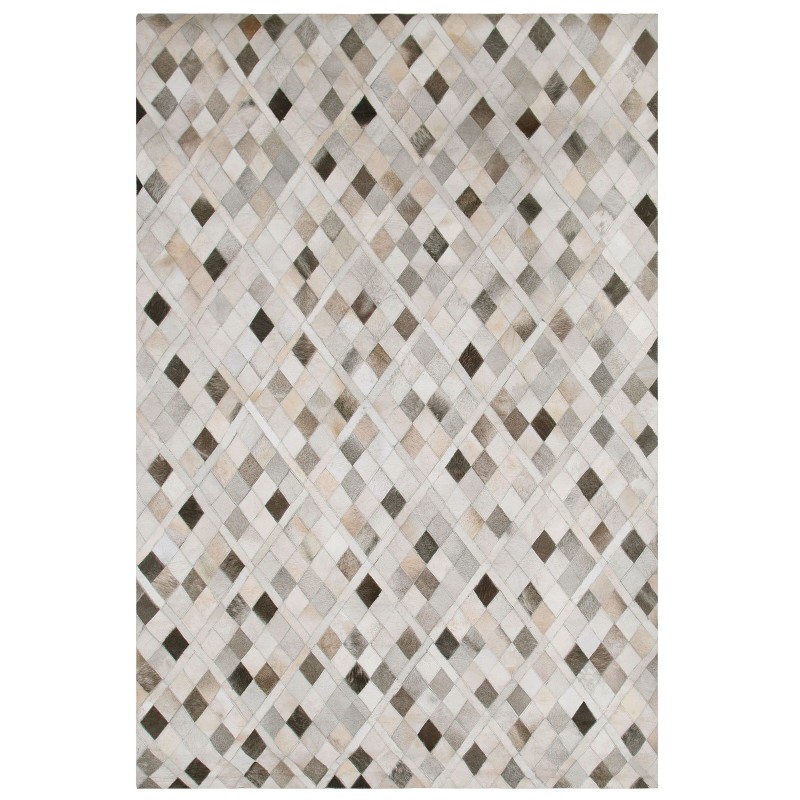 Dywan patchwork skórzany 160 x 230 cm wielokolorowy HIRKA