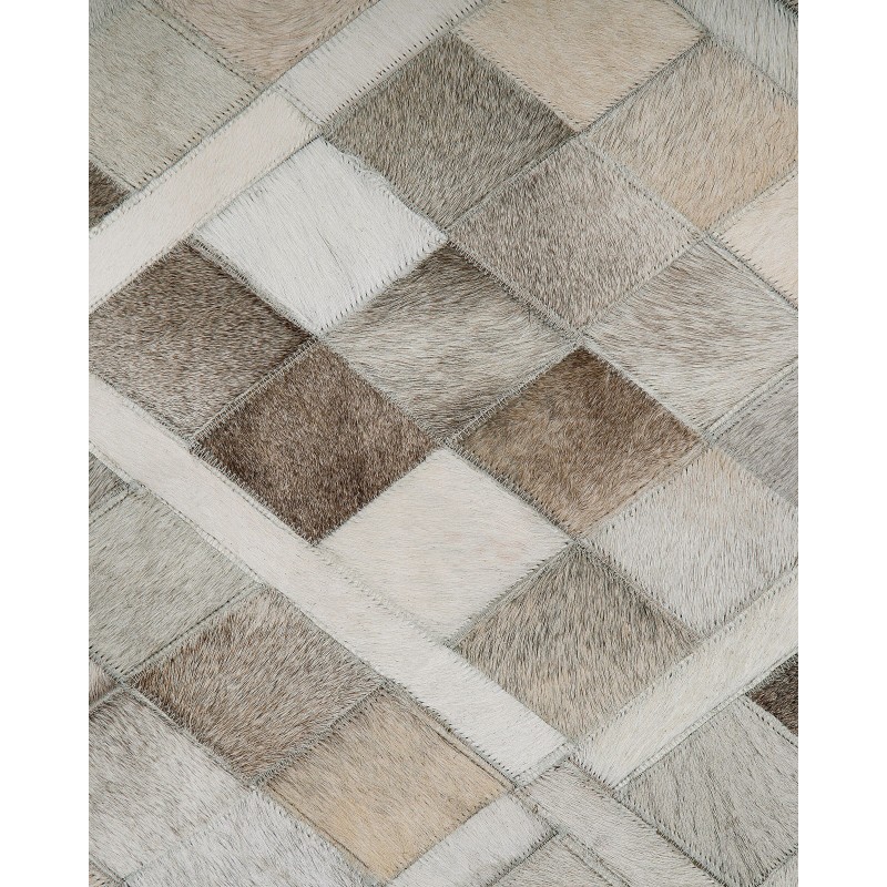 Dywan patchwork skórzany 160 x 230 cm wielokolorowy HIRKA