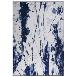 Dywan 160 x 230 cm biało-niebieski IZMIT