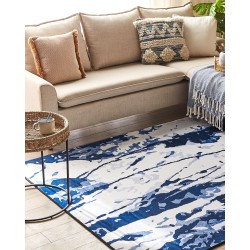 Dywan 160 x 230 cm biało-niebieski IZMIT