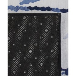 Dywan 160 x 230 cm biało-niebieski IZMIT