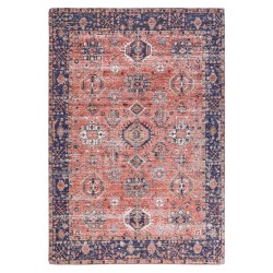 Dywan bawełniany 140 x 200 cm czerwono-niebieski KURIN