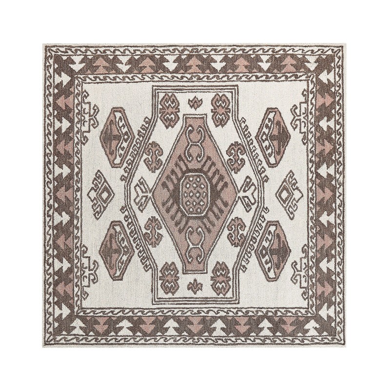 Dywan wełniany 200 x 200 cm wielokolorowy TOMARZA