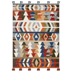 Dywan wełniany kilim 200 x 300 cm wielokolorowy KAGHSI