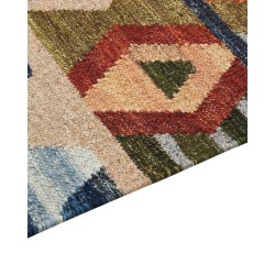 Dywan wełniany kilim 200 x 300 cm wielokolorowy KAGHSI