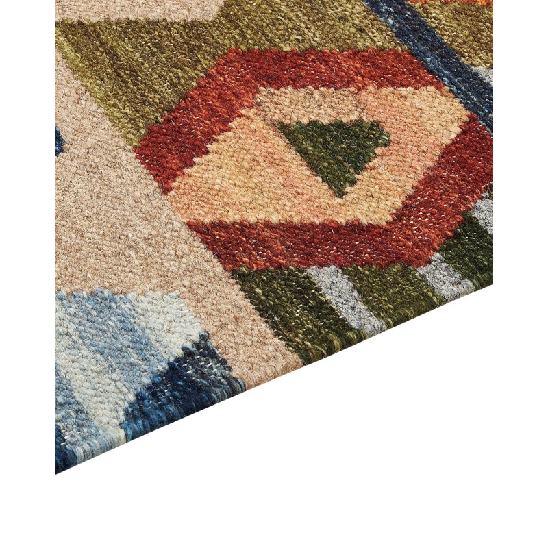 Dywan wełniany kilim 200 x 300 cm wielokolorowy KAGHSI