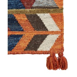 Dywan wełniany kilim 200 x 300 cm wielokolorowy KAGHSI