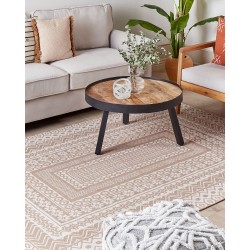 Dywan 160 x 230 cm beżowo-biały BAGLAR