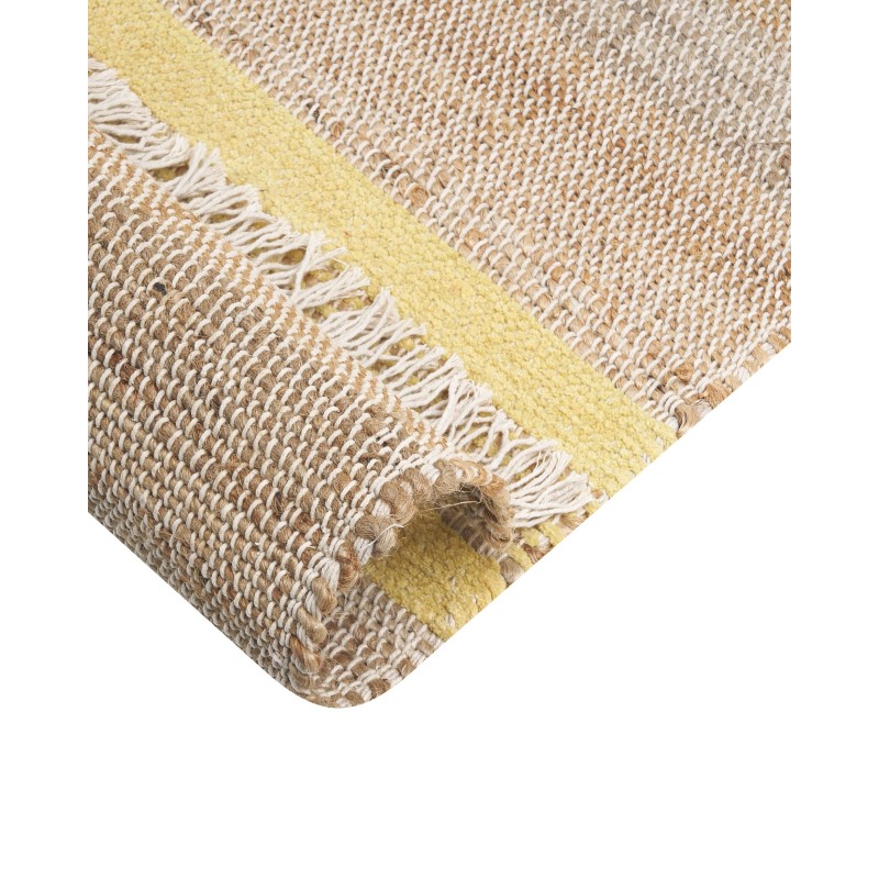 Dywan z juty 80 x 300 cm beżowo-żółty TALPUR