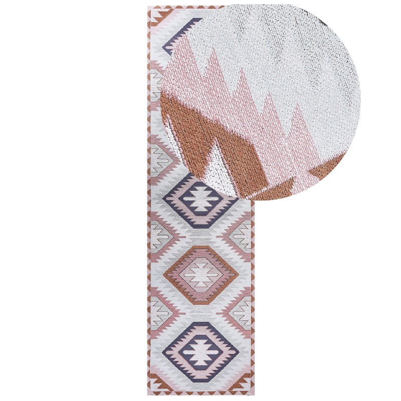 Dywan bawełniany 80 x 300 cm wielokolorowy BESLER