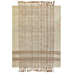 Dywan z juty 160 x 230 cm beżowy ORTAOBA