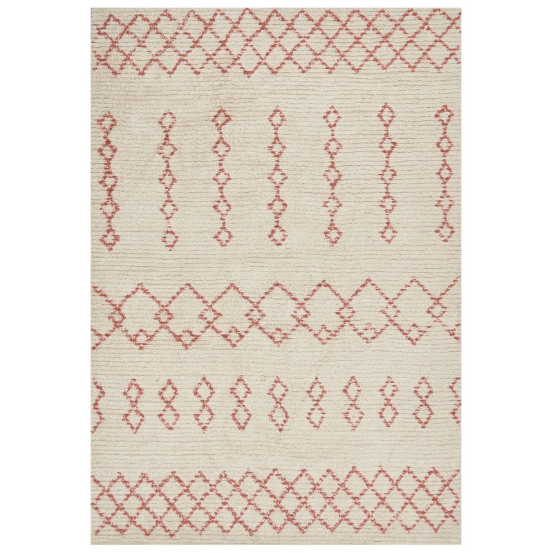 Dywan bawełniany 160 x 230 cm beżowo-różowy BUXAR