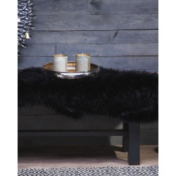 Sztuczna skóra owcza czarna MUNGO
