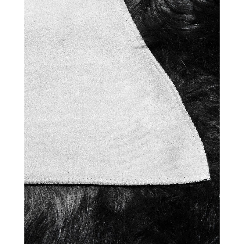 Sztuczna skóra owcza czarna MUNGO