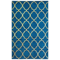 Dywan z wiskozy 140 x 200 cm niebieski YELKI