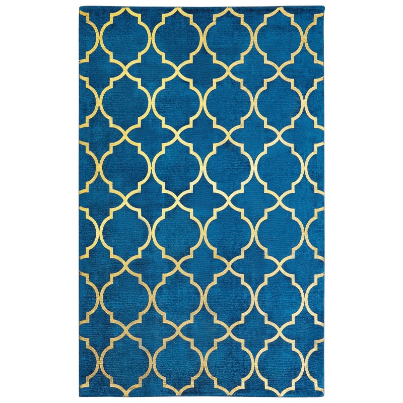 Dywan z wiskozy 140 x 200 cm niebieski YELKI