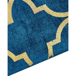 Dywan z wiskozy 140 x 200 cm niebieski YELKI