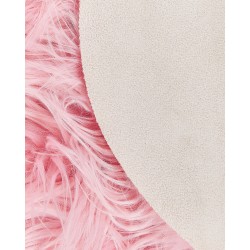 Sztuczna skóra owcza różowa MAMUNGARI